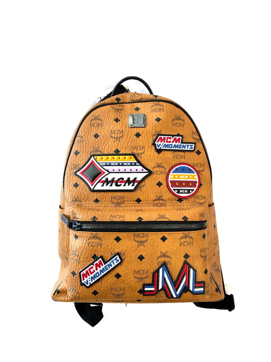 MCM Patch Appliqué Backpack