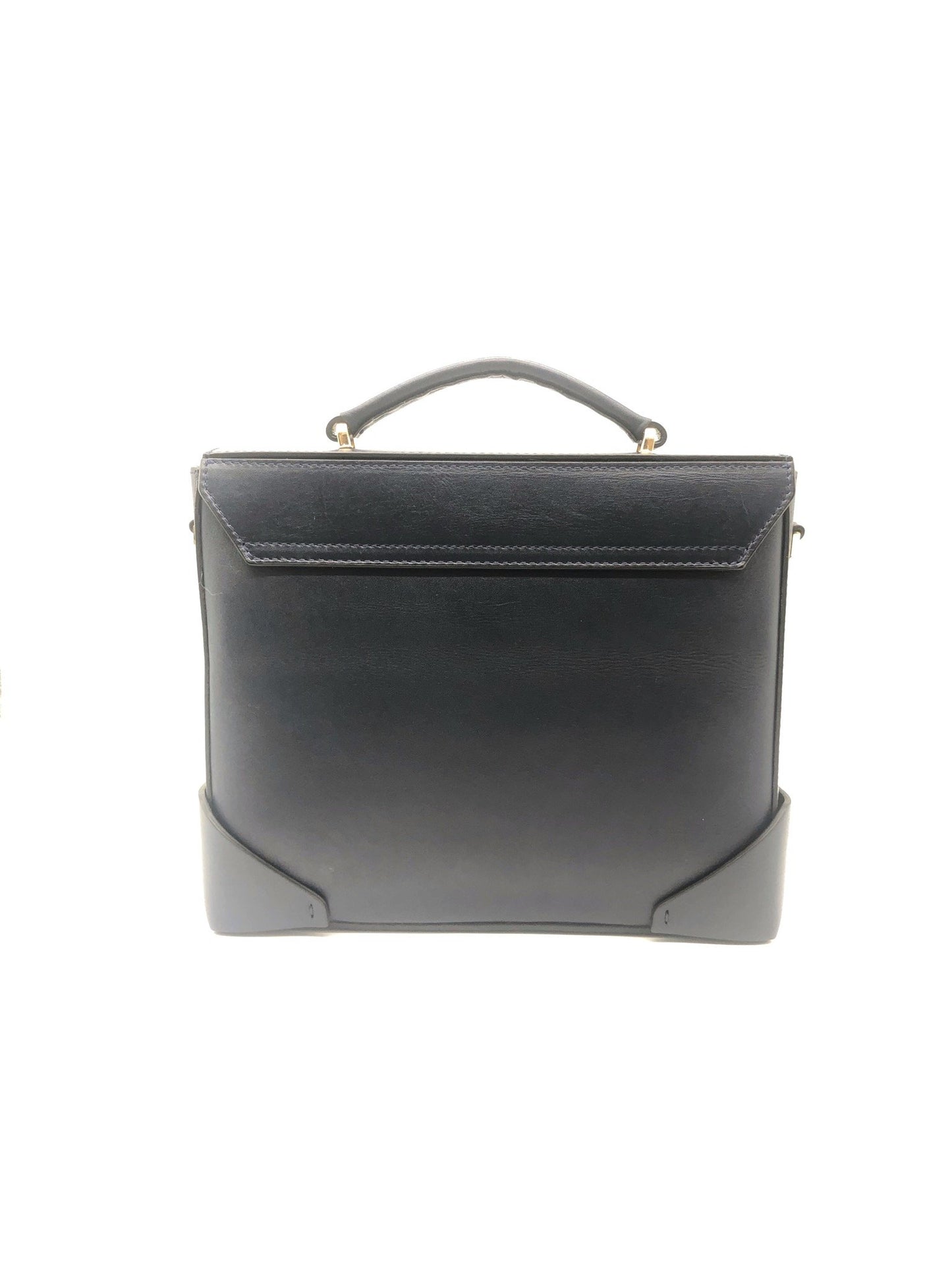 Manu Atelier Mini Bold Leather Box Bag