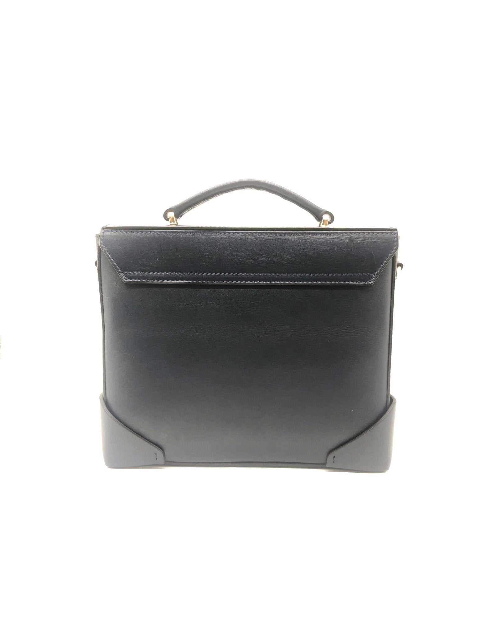 Manu Atelier Mini Bold Leather Box Bag