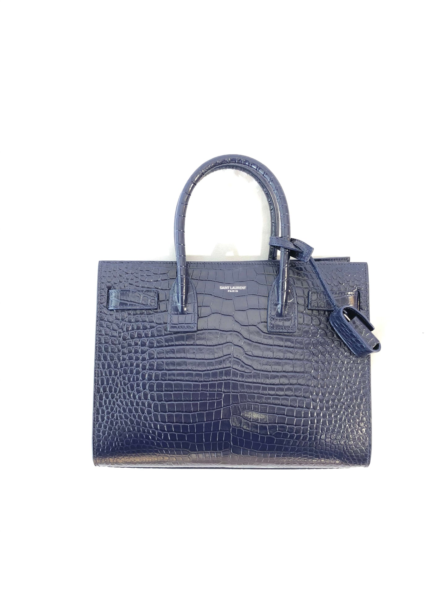 Yves Saint Laurent Small Sac de Jour Tote (Marine Blue)