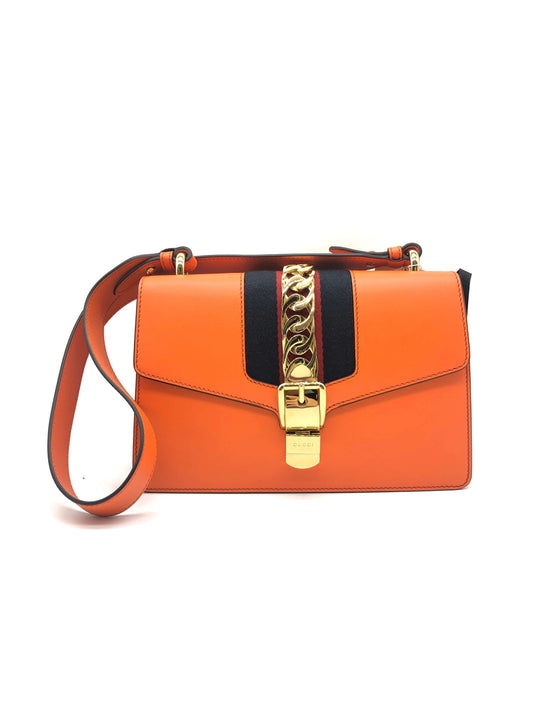 Gucci Orange Sylvie Shoulder Bag
