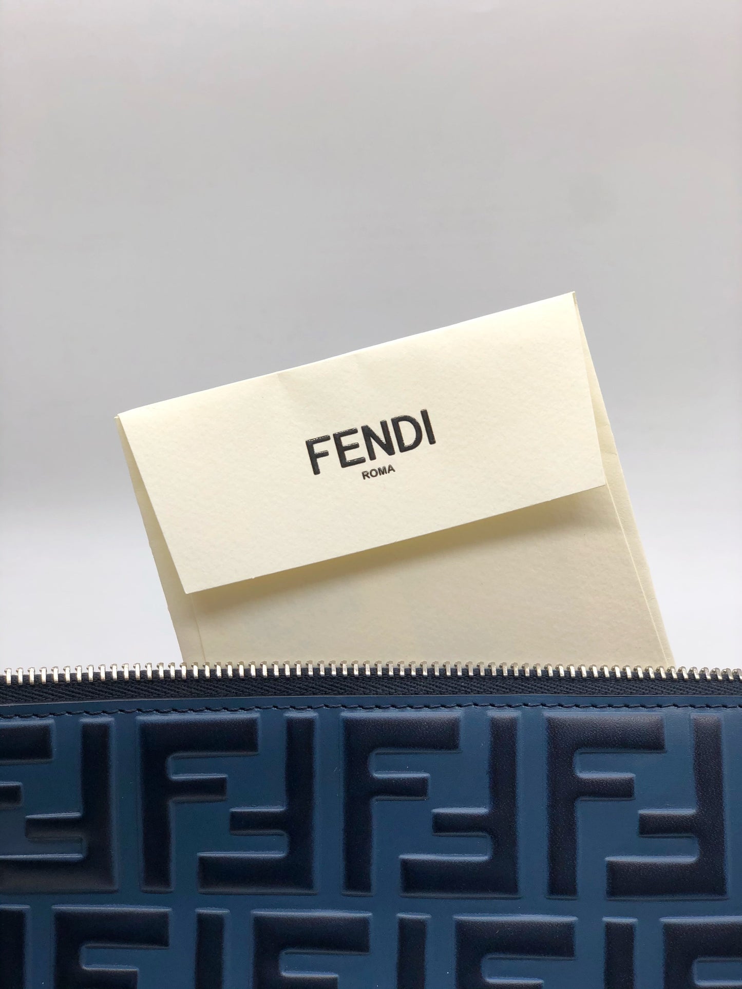 Fendi Double F Logo Pouch