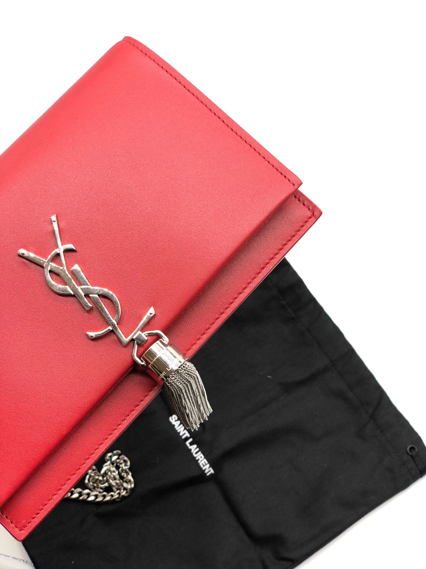 Yves Saint Laurent Red Kate Tassel Bag