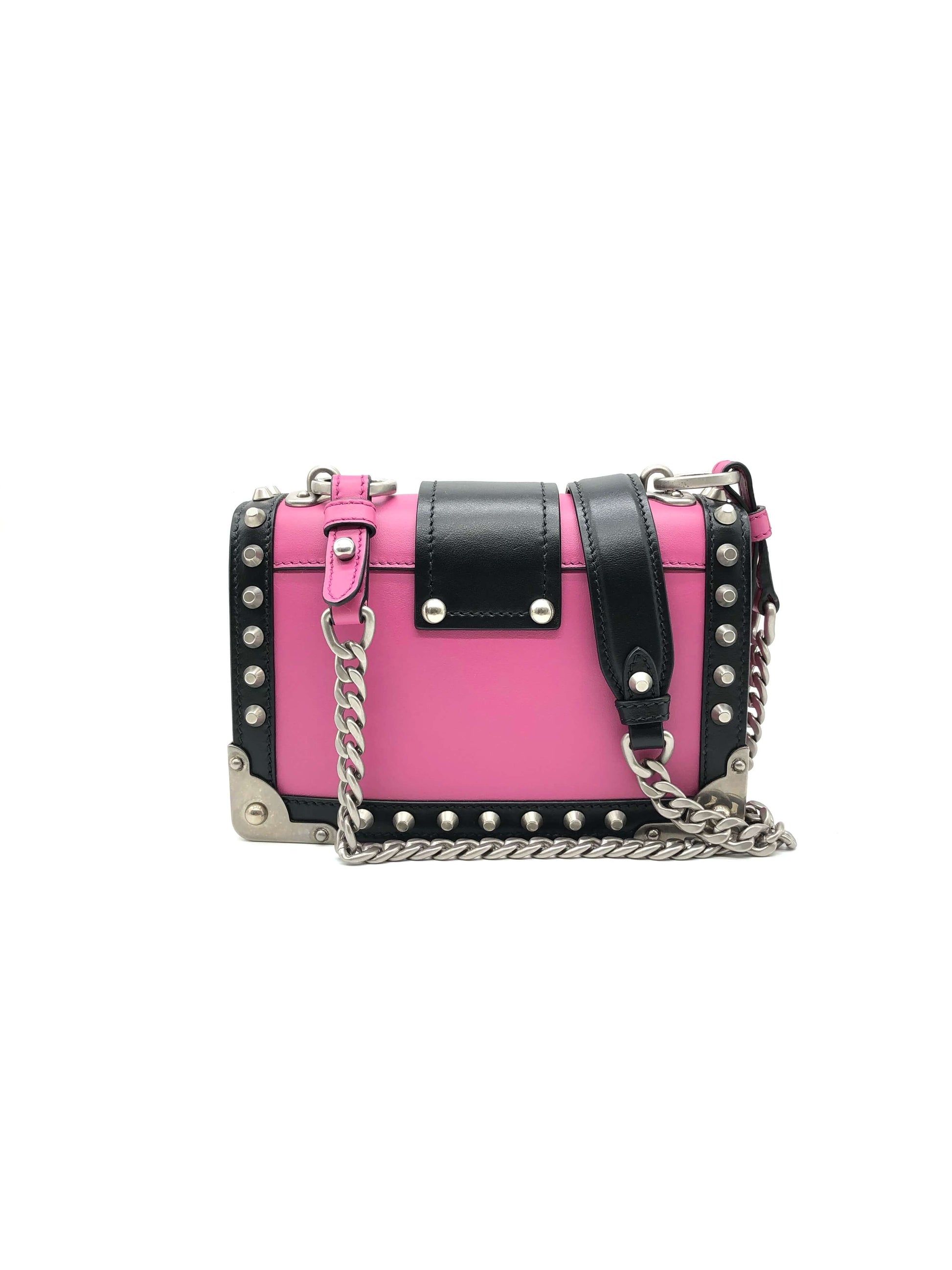 Prada Leather Cahier Crossbody Bag