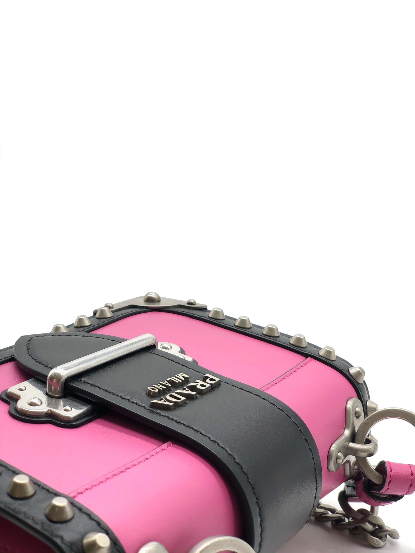 Prada Leather Cahier Crossbody Bag