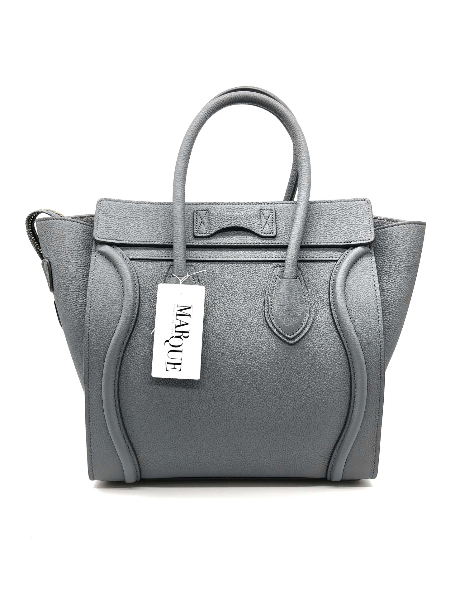 Celine Micro Luggage Handbag in Baby Drummed Calfskin