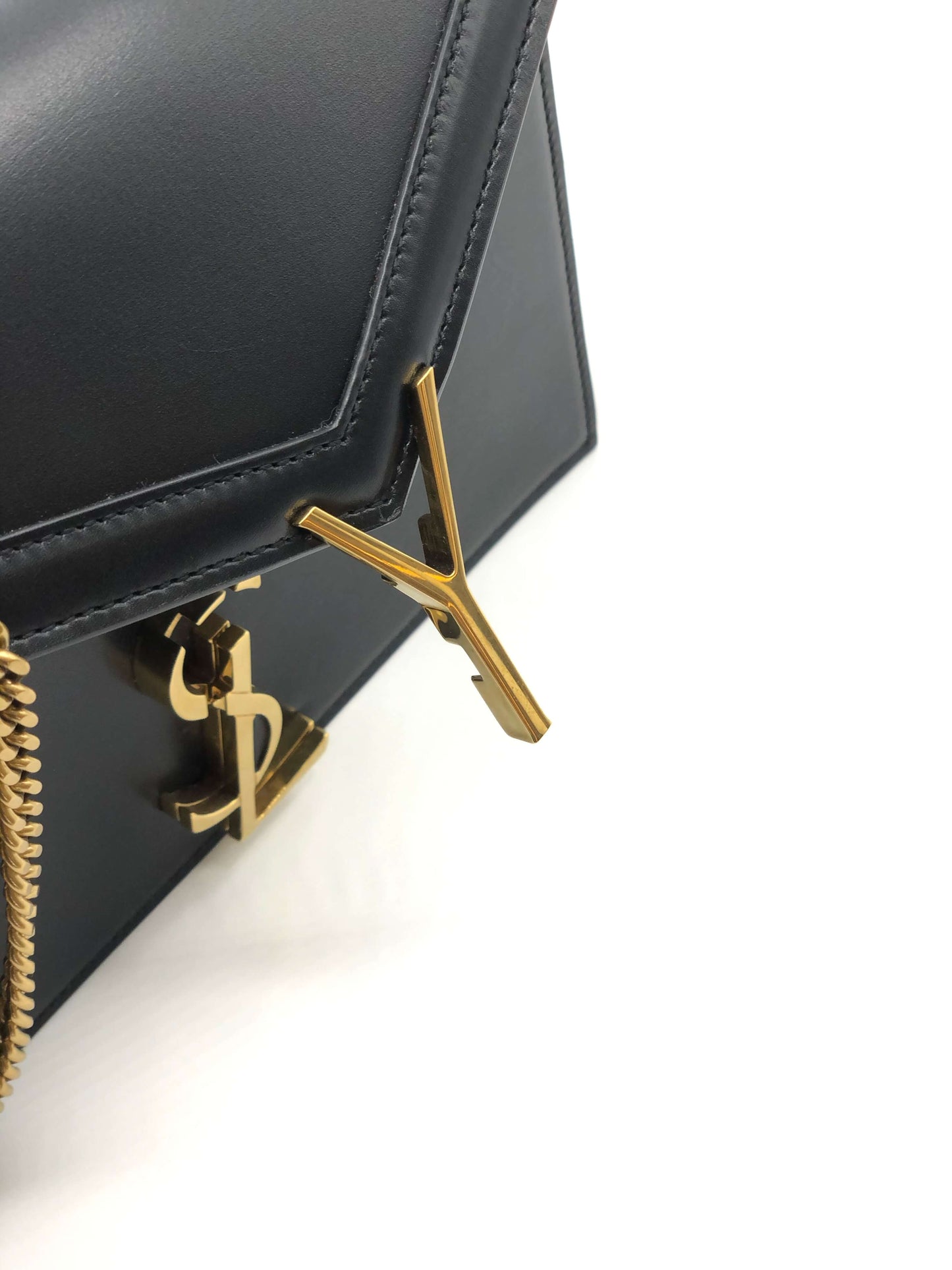 Yves Saint Laurent Cassandra Monogram Clasp Bag