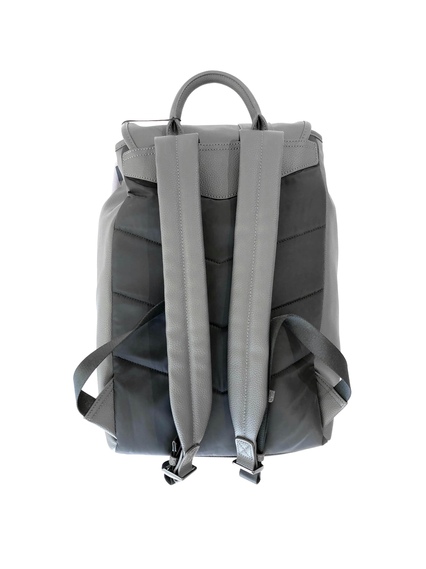 Emporio Armani Logo Embossed Backpack Grey