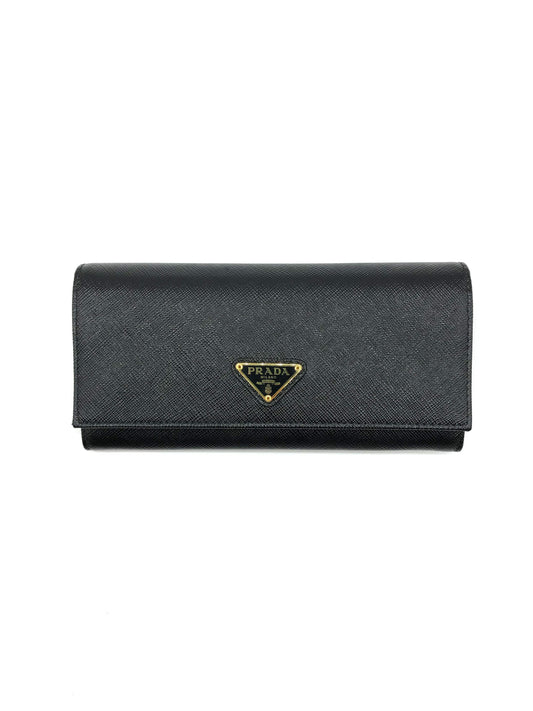 Prada Logo Plaque Wallet