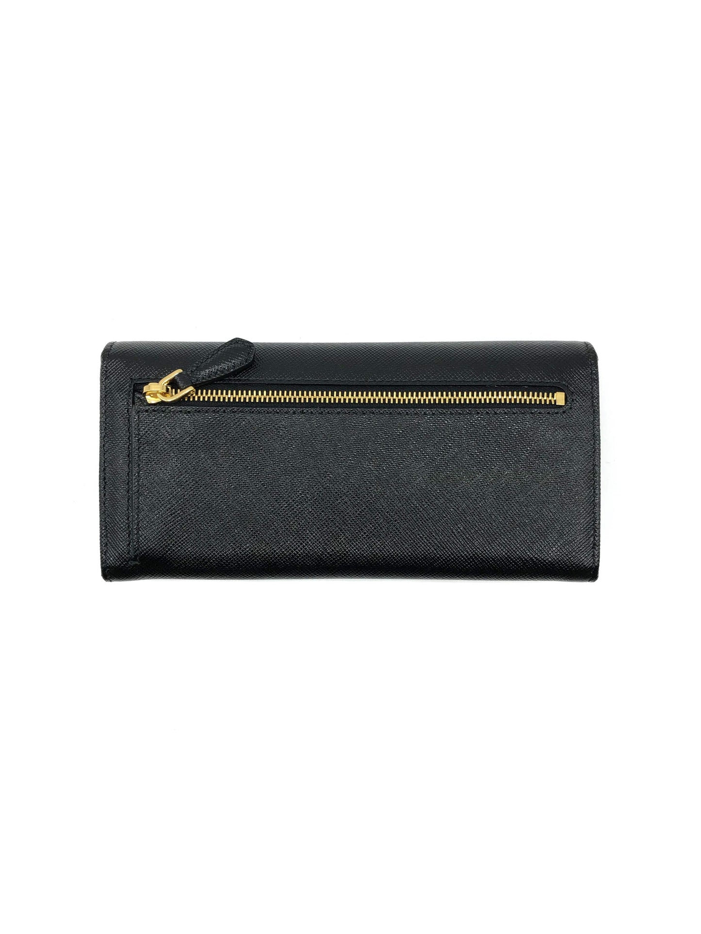 Prada Logo Plaque Wallet