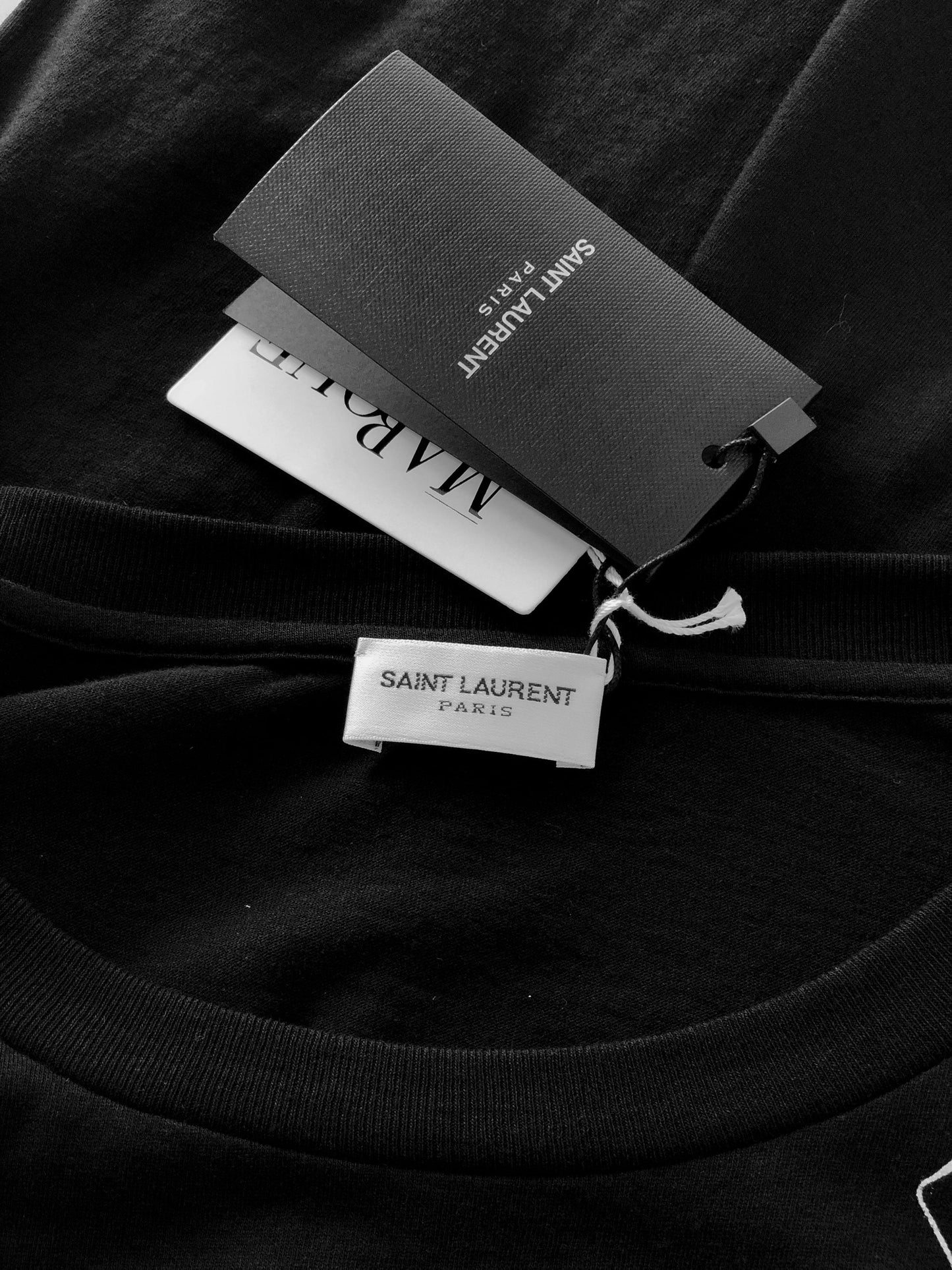 Yves Saint Laurent Playing Card Print Black T-shirt