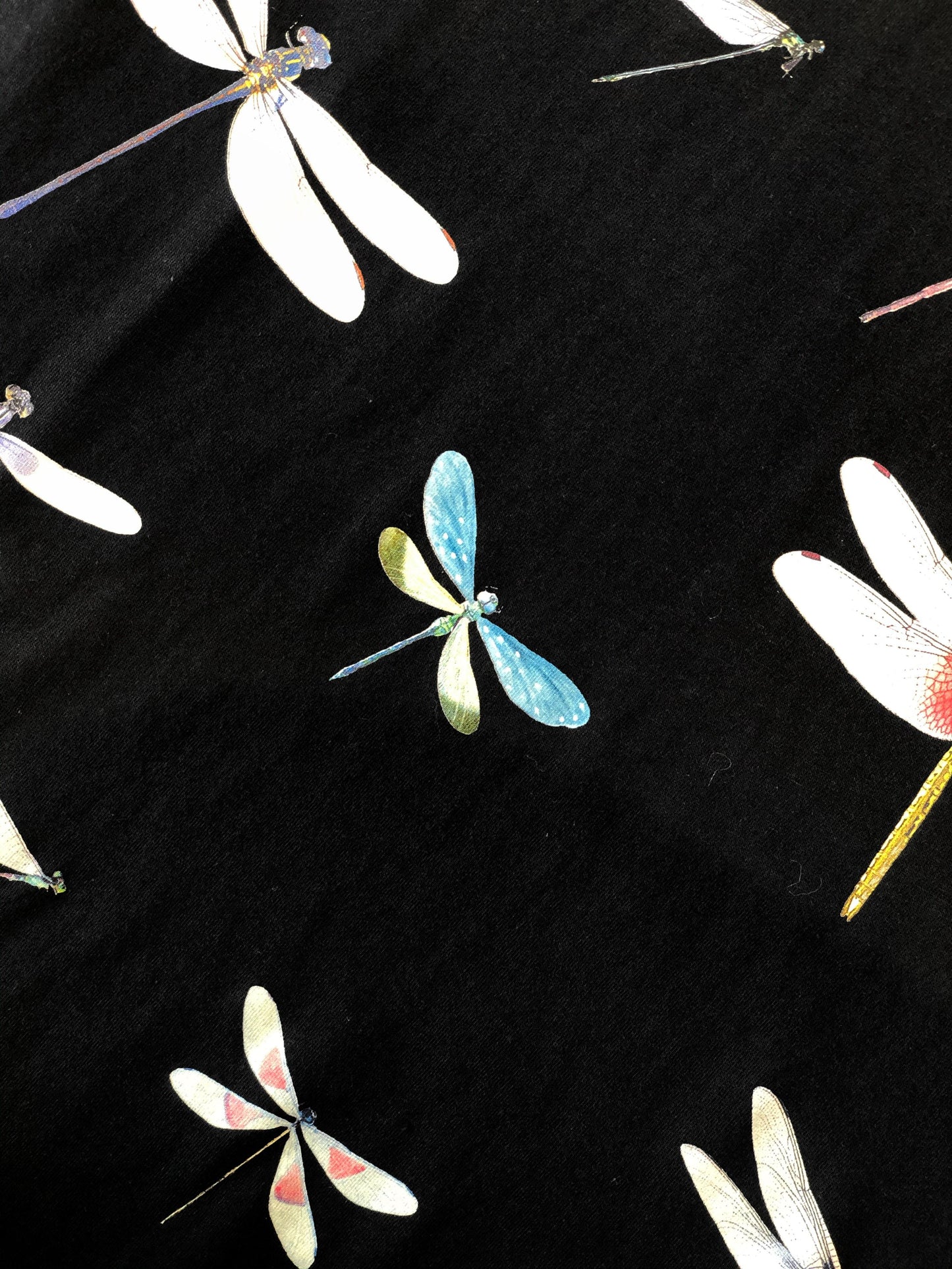 Valentino Dragon Fly Print Black T-shirt
