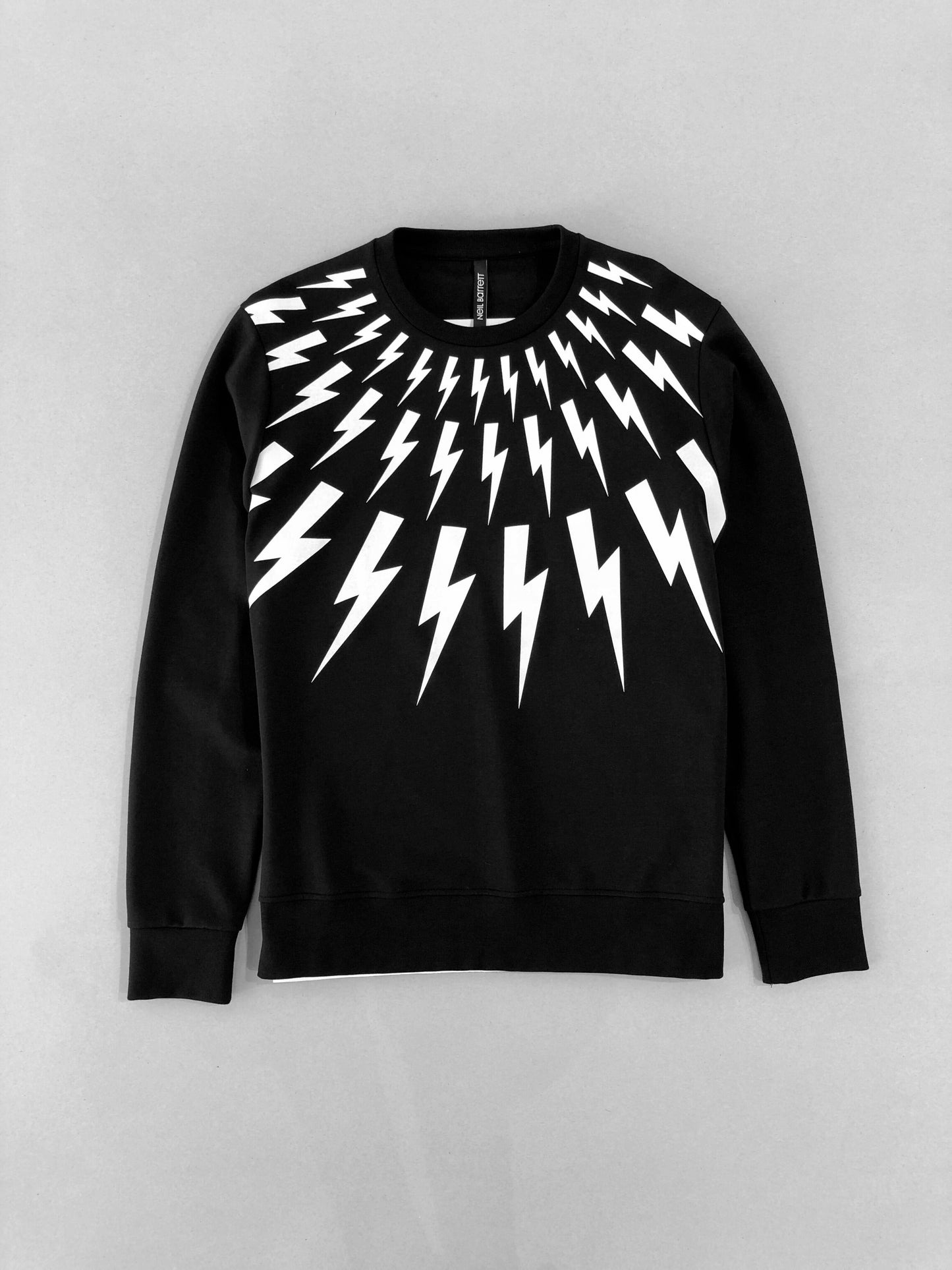 Neil Barret Lightning Bolt Printed Sweatshirt