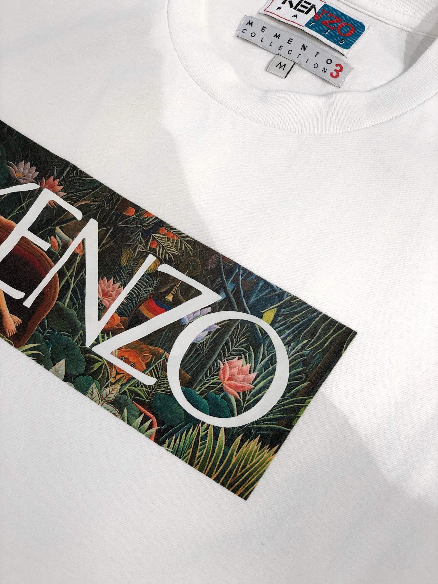 Kenzo Logo Stamped White T-shirt