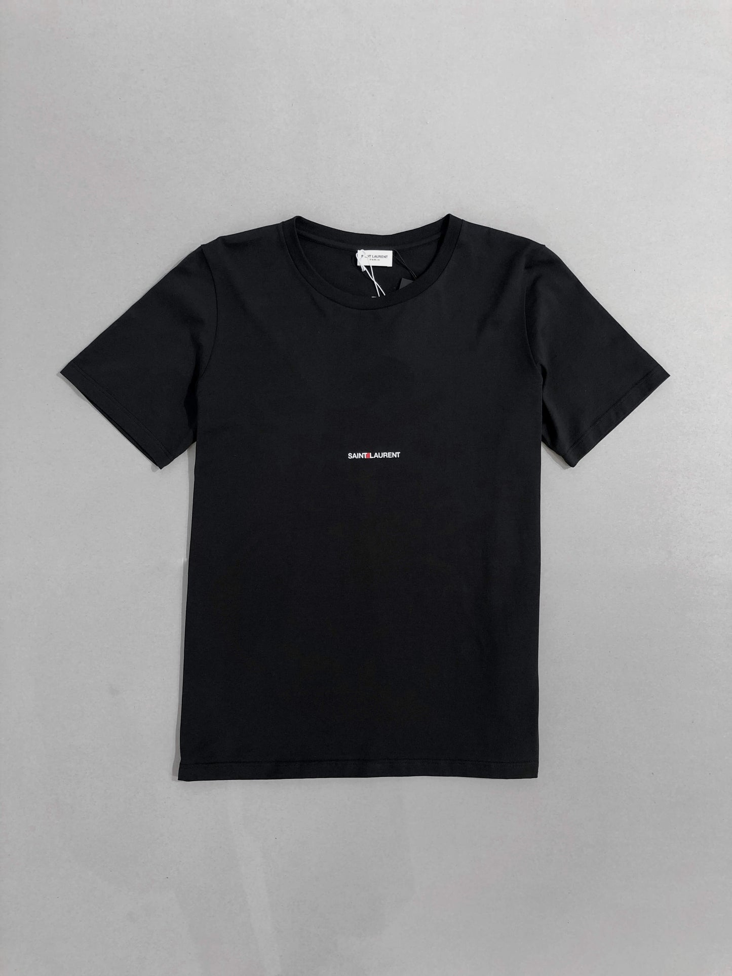 Yves Saint Laurent Logo Print Black T-shirt