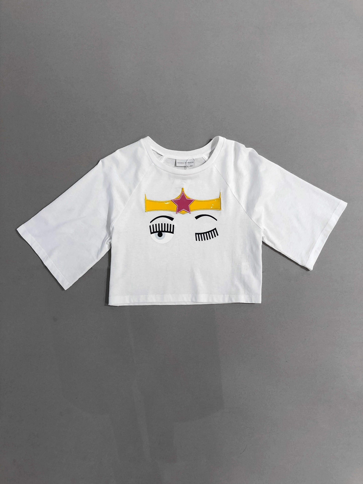 Chiara Ferragni 'Flirting' Cropped T-shirt (Wonder Woman)