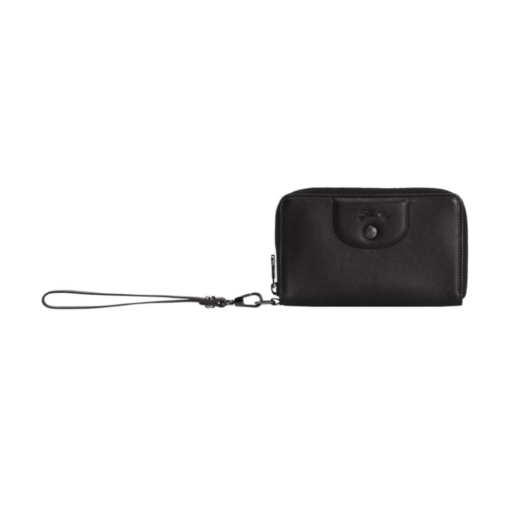 Longchamp cuir discount compact wallet