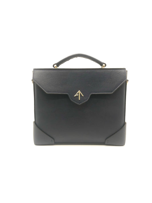 Manu Atelier Mini Bold Leather Box Bag