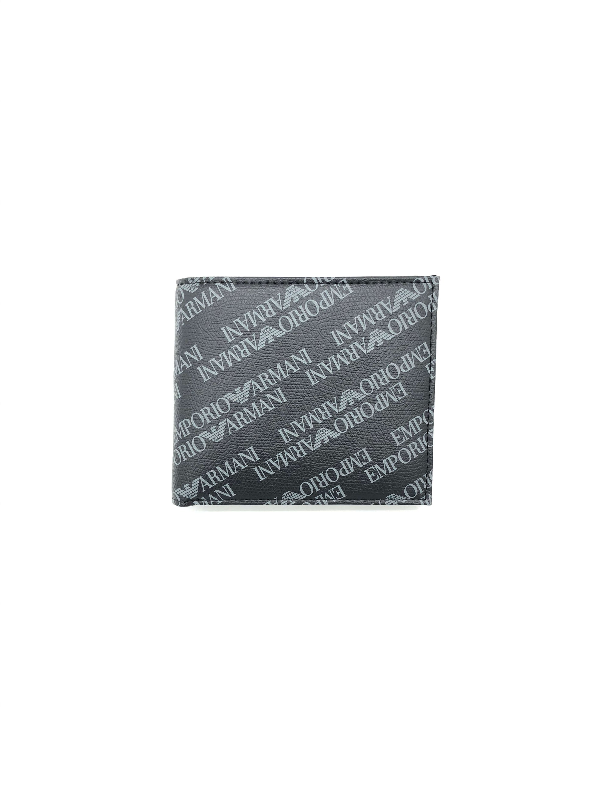 Emporio Armani Logo Printed Bi-fold Wallet