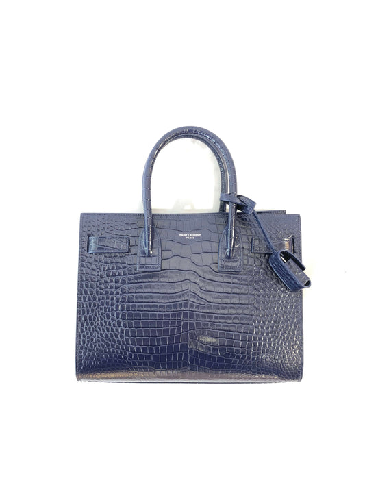 Yves Saint Laurent Small Sac de Jour Tote (Marine Blue)