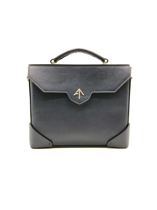 Manu Atelier Mini Bold Leather Box Bag