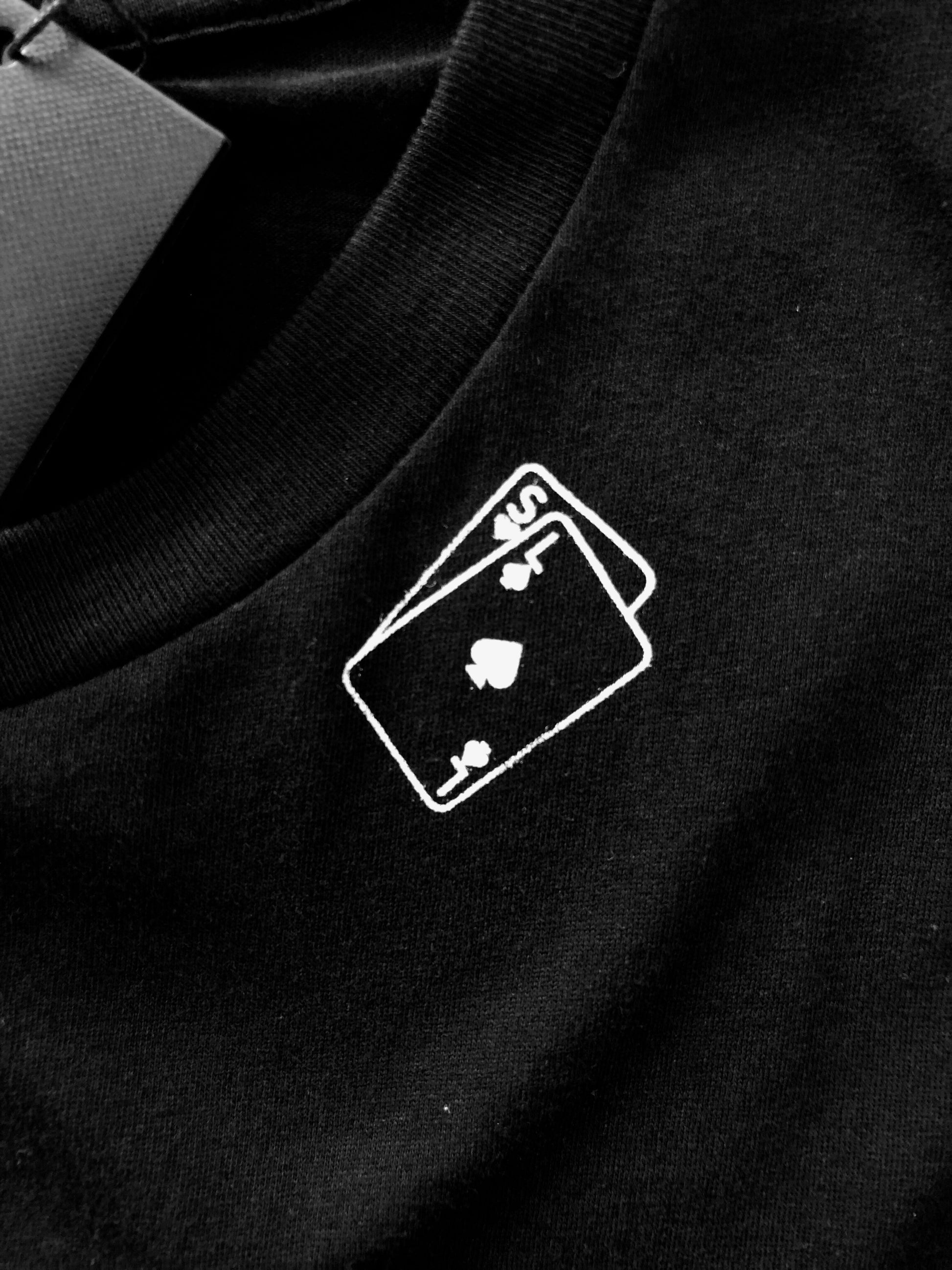 Yves Saint Laurent Playing Card Print Black T-shirt