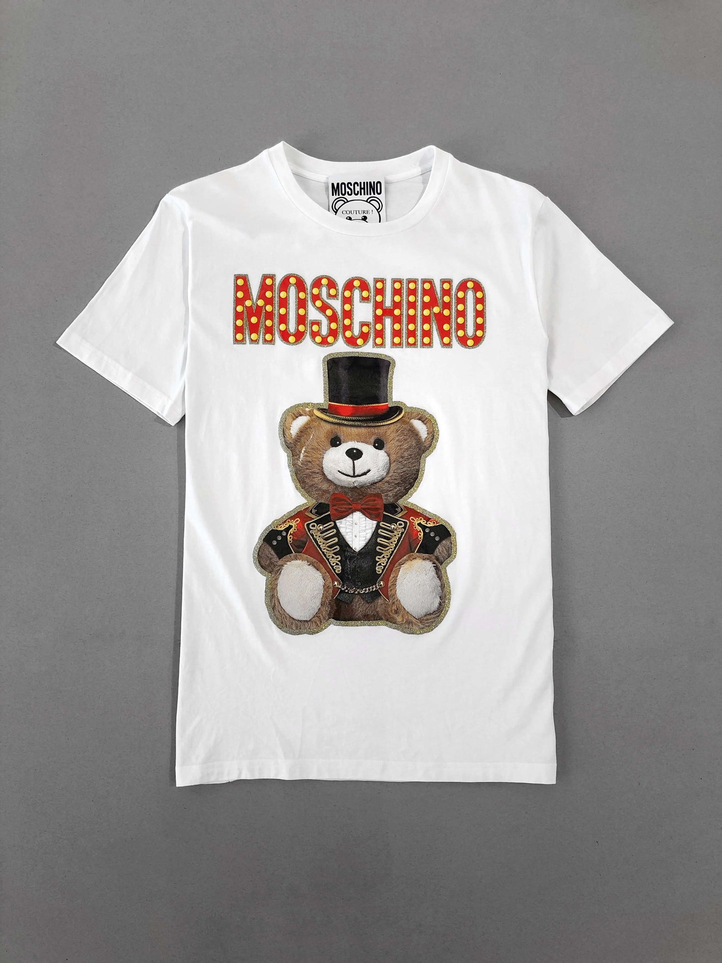 Moschino Teddy Printed White T-shirt