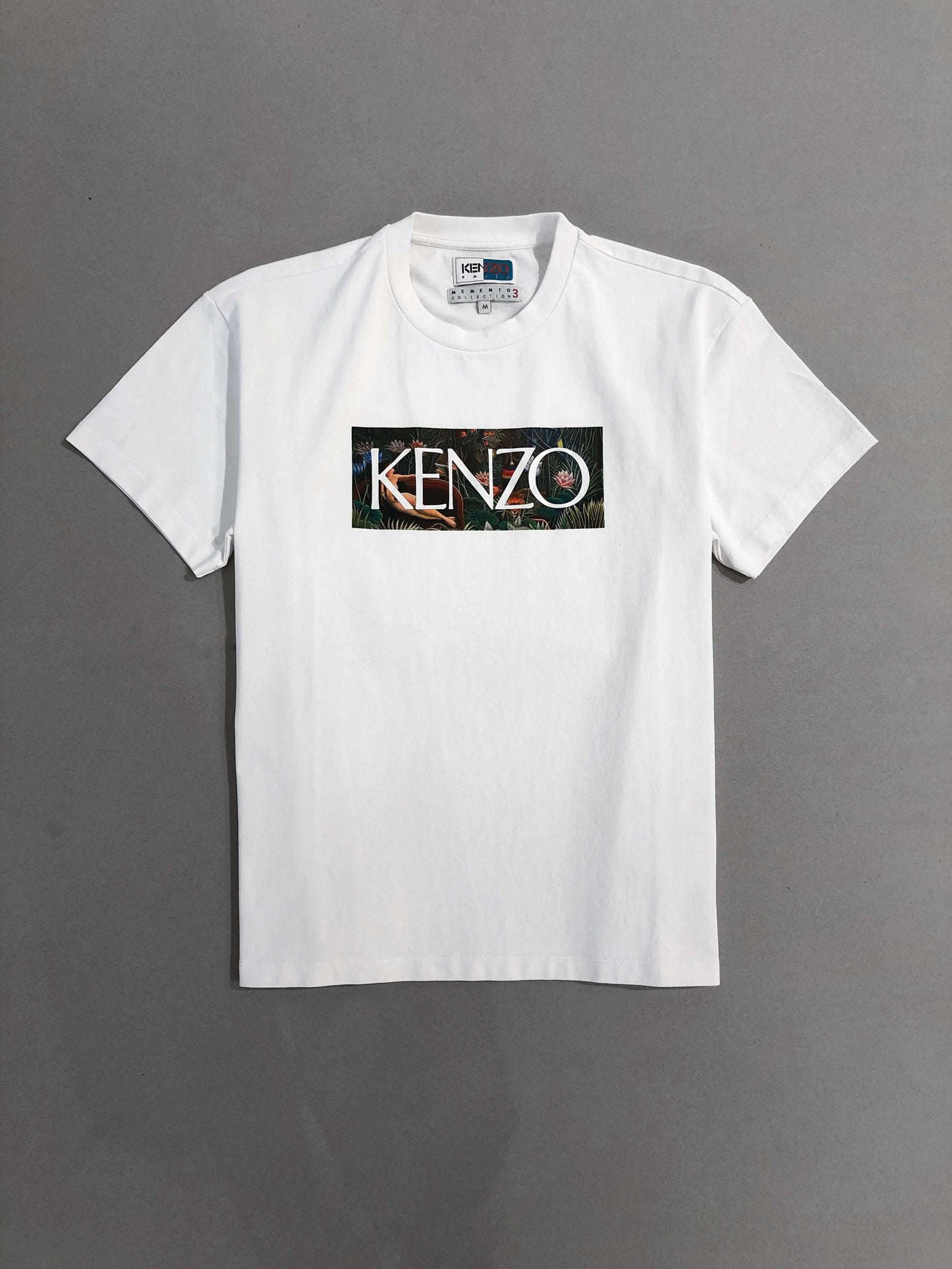 Kenzo Logo Stamped White T-shirt