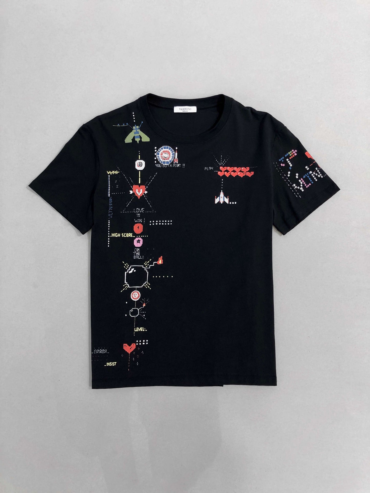 Valentino Printed Black T-shirt